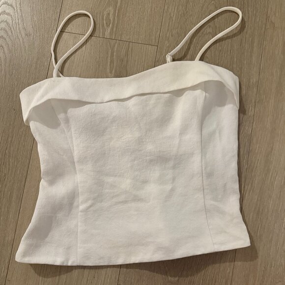 Aritzia White Chiffon Top - Picture 1 of 1